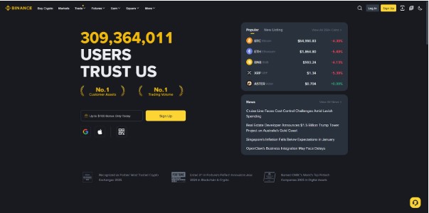 Binance Website Homepage Binance Website Homepage