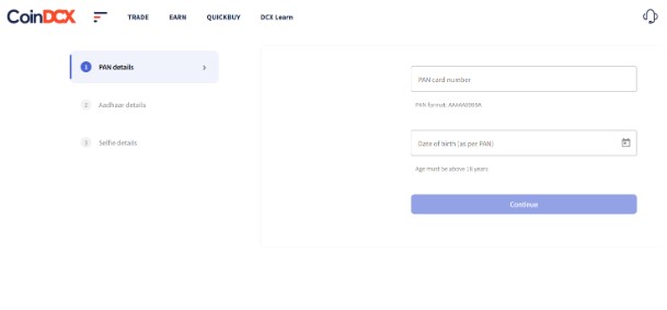 KYC on CoinDCX KYC on CoinDCX