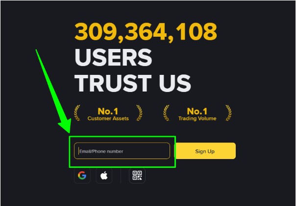 Sign up on Binance Sign up on Binance
